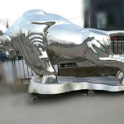 不銹鋼動(dòng)物牛雕塑的介紹