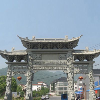 新農(nóng)村牌坊制作用什么石材？需要注意什么？