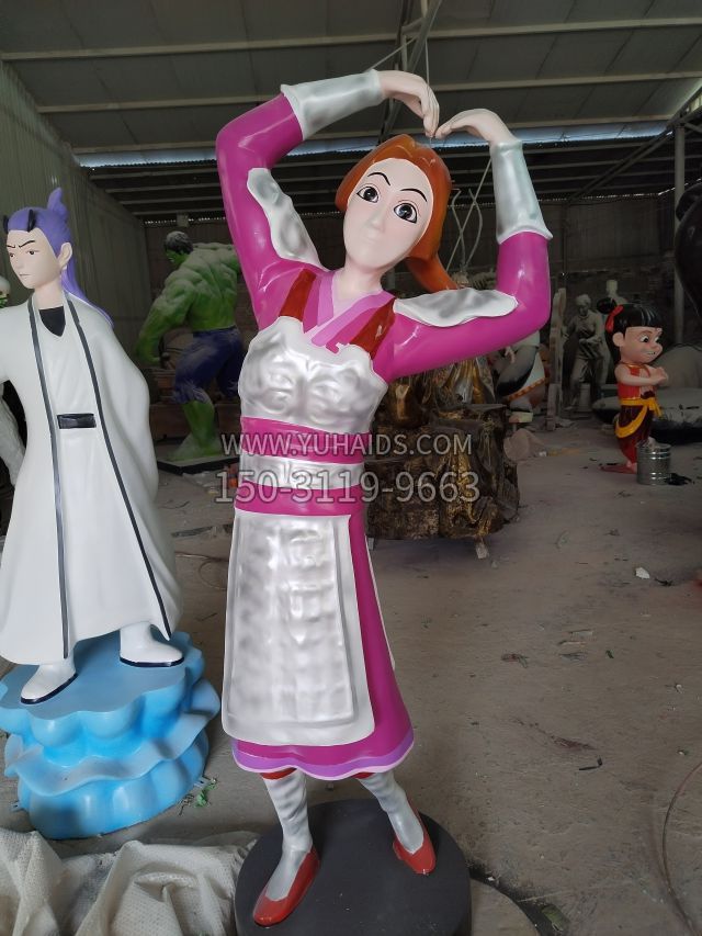 殷夫人玻璃鋼雕塑